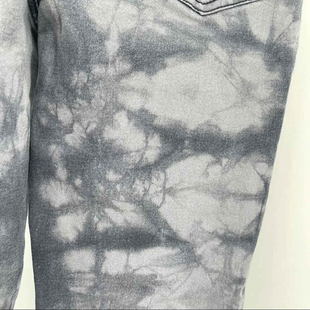 Justice Premium Jeans Girl’s Simply Low Tie Dye Gray Denim Skinny Jeans Size 14